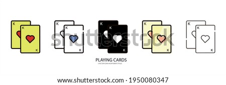 Playing Cards vector type icon 商業照片 © 