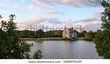 Similar – Image, Stock Photo Ruins of medieval castle near mountain lake