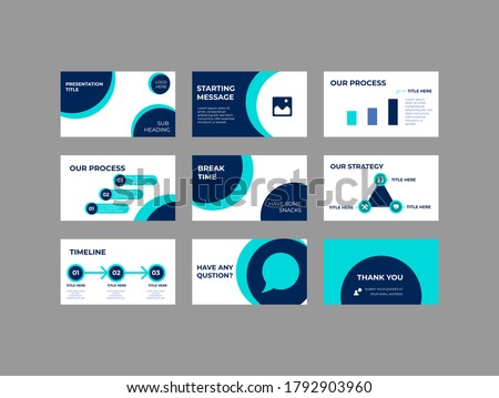 Company Investment Presentation, Pitch deck Vector Template