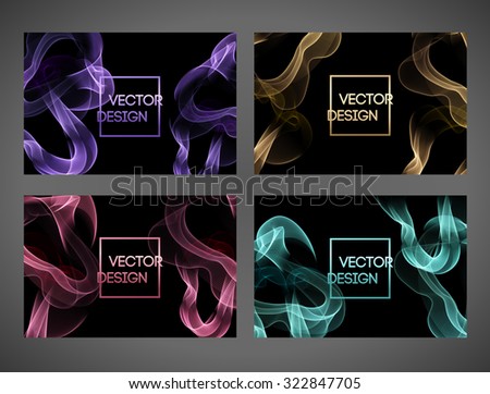 abstract party flyer template with smoke background download free