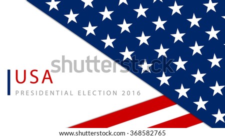 USA 2016 Presidential election poster