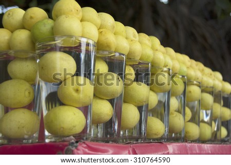Lemon juice, Indian street food, Delhi, India