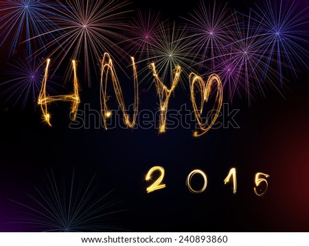Happy new year 2015, happiness day