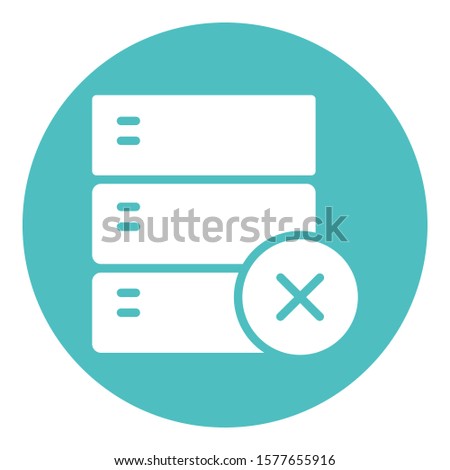 
Database  Isolated Vector Icon fully editable
