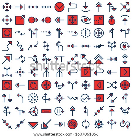 
Arrows Gird Isolated Vector icons set every single icon can be easily modified or edited
