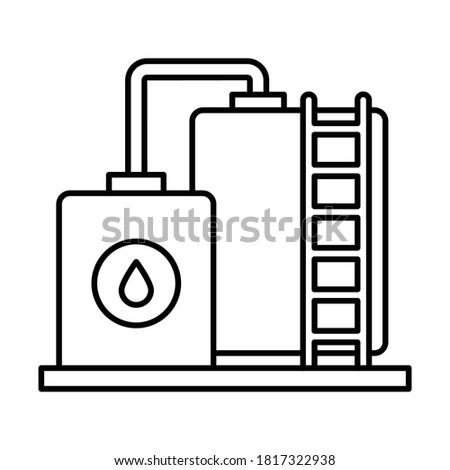 
Oil plant  Line Style vector icon which can easily modify or edit
