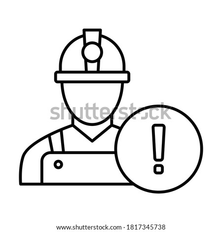 
Construction error  Line Style vector icon which can easily modify or edit
