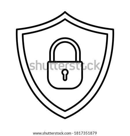 
Security shield  Line Style vector icon which can easily modify or edit
