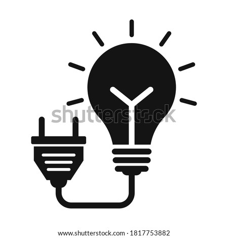 
Electricity bulb  Glyph Style vector icon which can easily modify or edit
