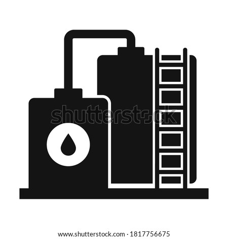 
Oil plant  Glyph Style vector icon which can easily modify or edit
