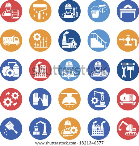 
Industrial and Construction Isolated Vector icons set every single icon can be easily modified or edit
