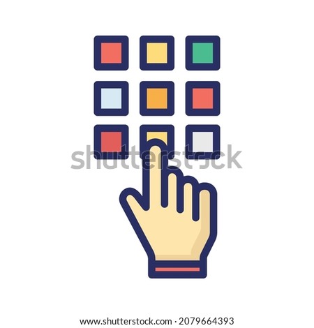 atm keypad icon which can easily modify or edit
