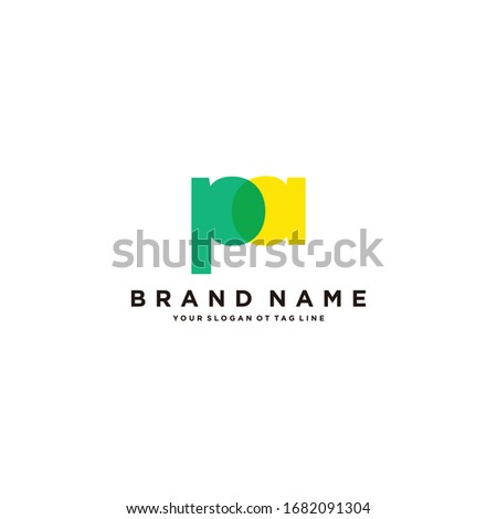 letter PA logo design vector template