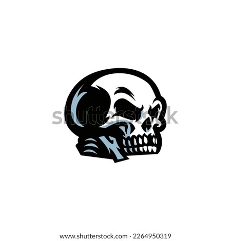 Human Skull,Skull logo Design Template Idea