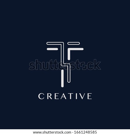 Simple Modern T Letter Logo, Monogram Vector Design Logo Template