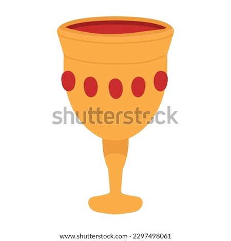 Isolated colored holy grail icon Vector