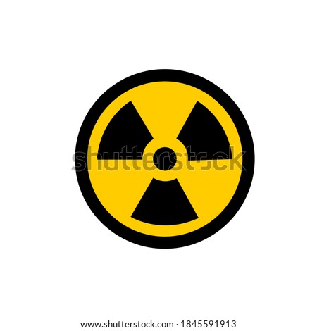 illustration vector of danger sign radiation. eps 10