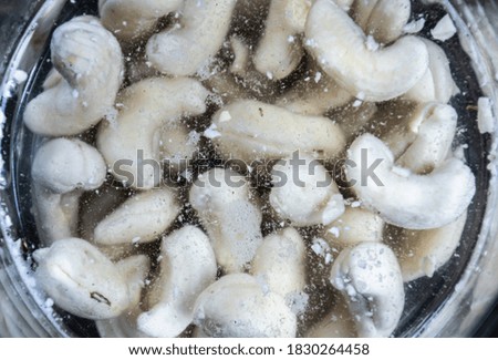 Image, Stock Photo soaking cashews to make cashew milk