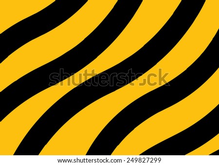 black and yellow, black and yellow wavy vivid stripes.