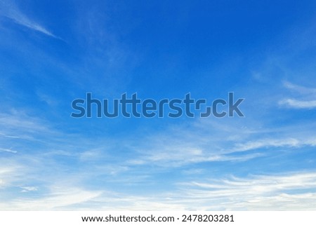 Image, Stock Photo Blue sky with white clouds