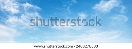 Image, Stock Photo blue sky with white clouds