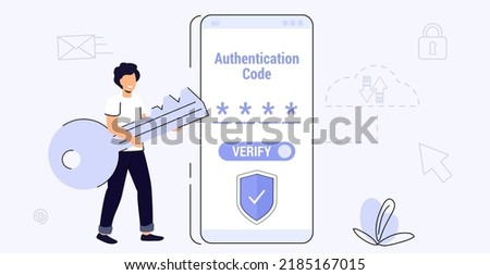 OTP authentication Secure Verification One-time password for secure transaction on digital payment Vector illustration OTP and Bank Details concept 2-Step authentication mobile applications