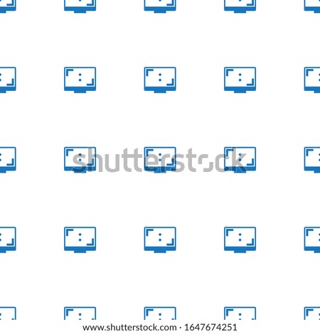 Aspect Ratio icon pattern seamless isolated on white background. Editable filled Aspect Ratio icon. Aspect Ratio icon pattern for web and mobile.