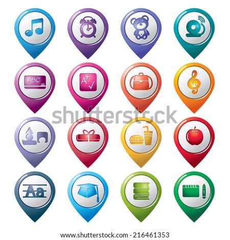 Education Pointer Icons