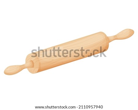 Rolling pin. Tool for baking, pizza, cookies, bread.