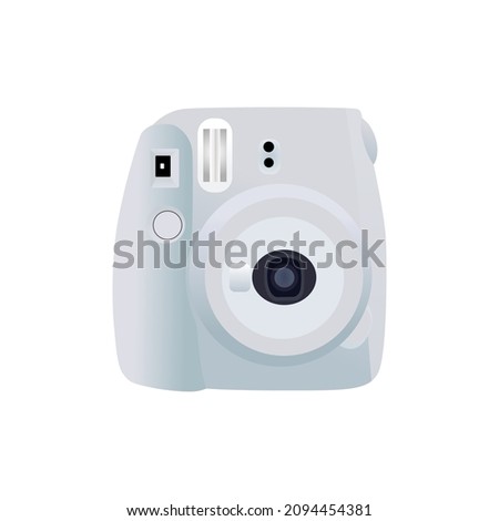 polaroid camera vector illustration. photography sign and symbol