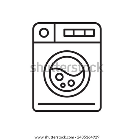 laundry machine icon design. housework equipment, sign and symbol