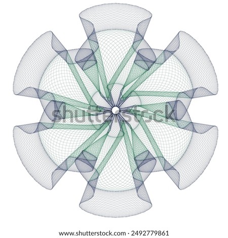 Watermark guilloche. Watermark pattern , Watermark banknote pattern. Banknotes check guilloche lines texture, secure waves patterns and passport paper. Currency banknote guilloche, security lines