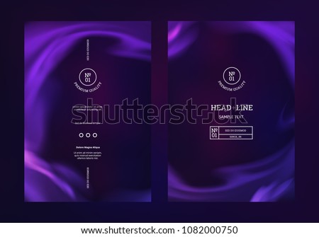 Vector Mystical Purple Background. Smoke Steam, Cloud Flow, Fluid Frame. Abstract 3d Bg for Night Party Posters, Banners and Advertisements.