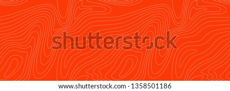 Abstract Seamless Pattern with Linear Stylized Salmon Fish Fillet Texture. Vector Background for Fish Packaging, Sushi Restaurants and Menu Design