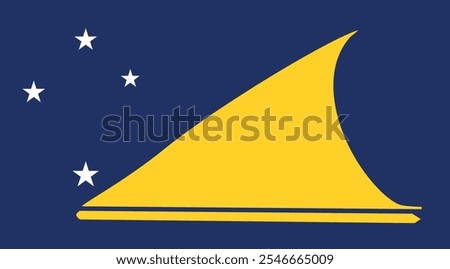 Tokelau Flag Illustration Premium Quality High Resolution 300DPI