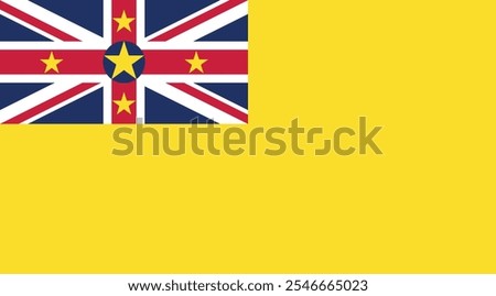 Niue Flag Illustration Premium Quality High Resolution 300DPI