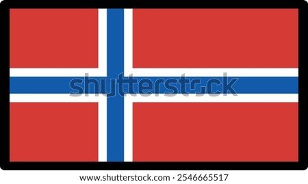 Svalbard And Jan Mayen Flag Illustration Premium Quality High Resolution 300DPI