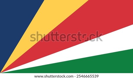 Seychelles Flag Illustration Premium Quality High Resolution 300DPI