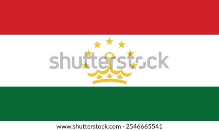 Tajikistan Flag Illustration Premium Quality High Resolution 300DPI