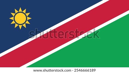 Namibia Flag Illustration Premium Quality High Resolution 300DPI