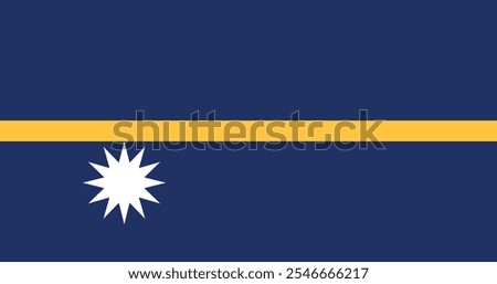 Nauru Flag Illustration Premium Quality High Resolution 300DPI