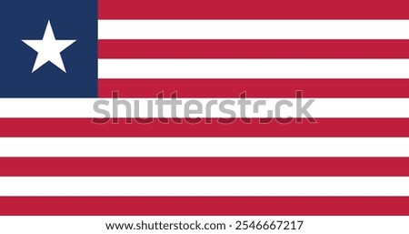 Liberia Flag Illustration Premium Quality High Resolution 300DPI