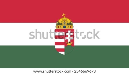 Hungary Flag Illustration Premium Quality High Resolution 300DPI