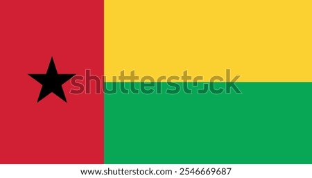 Guinea Bissau Flag Illustration Premium Quality High Resolution 300DPI