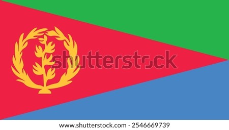 Eritrea Flag Illustration Premium Quality High Resolution 300DPI