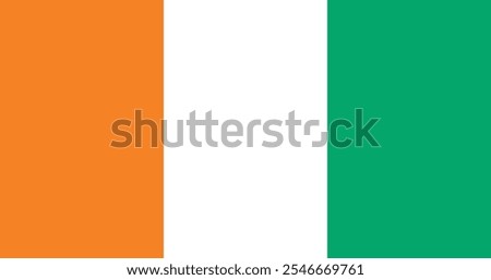 Cote Divoire Flag Illustration Premium Quality High Resolution 300DPI