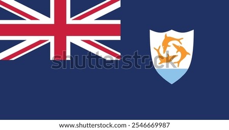 Anguilla Flag Illustration Premium Quality High Resolution 300DPI