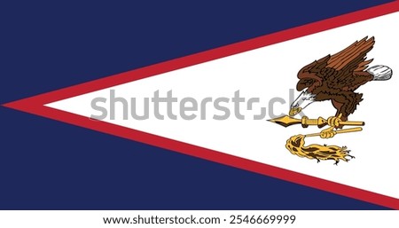 American Samoa Flag Illustration Premium Quality High Resolution 300DPI