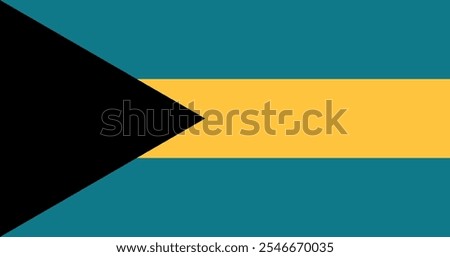 Bahamas Flag Illustration Premium Quality High Resolution 300DPI