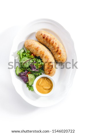 Similar – Image, Stock Photo Bavarian white sausages on the plate